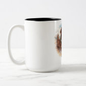 Personalized Watercolor Dog Portrait Mug | Custom  ツートーンマグカップ (左)