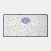 Personalized Watercolor Floral デスクマット (正面)