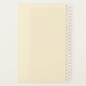 Personalized watercolor floral  プランナー手帳 (裏面)