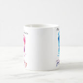 Personalized Watercolor Footprints Father’s Day  コーヒーマグカップ (中央)
