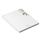 Personalized Watercolor Hydrangea ノートパッド (アングル)