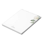 Personalized Watercolor Hydrangea ノートパッド (回転)