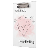 Personalized Watercolor Line Art Clipboard クリップボード (左)