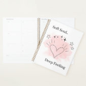 Personalized Watercolor Line Art Planner Notebook プランナー手帳 (ディスプレー)