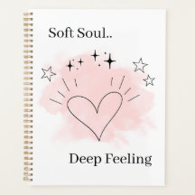 Personalized Watercolor Line Art Planner Notebook