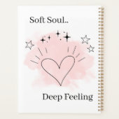 Personalized Watercolor Line Art Planner Notebook プランナー手帳 (裏面)