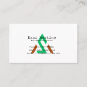 Personalized Watercolor Modern Business Card 名刺 (正面)