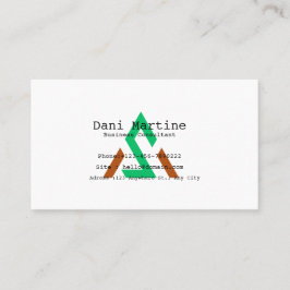 Personalized Watercolor Modern Business Card 名刺