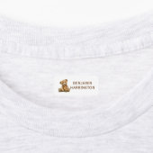 Personalized Watercolor Teddy Bear ラベル (貼付)