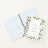 Personalized Watercolor Wild Herbs Recipe Book ノートブック (内部)