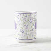 Personalized Watercolor Wildflower Mug コーヒーマグカップ (中央)