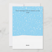 Personalized Watercolour Pony Flat Christmas シーズンカード (裏面)