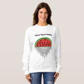 Personalized Watermelon & Palestine T-shirt スウェットシャツ (正面フル)