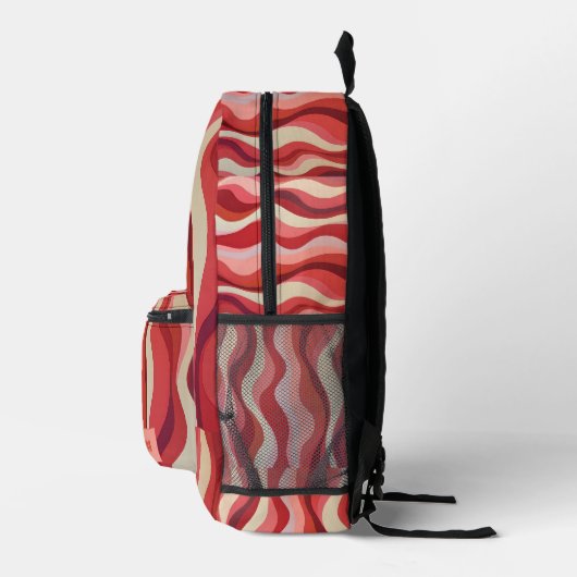 Personalized Wavy Stripe Backpack プリントバックパック (右)