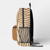 Personalized Wavy Stripe Backpack プリントバックパック (右)