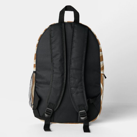 Personalized Wavy Stripe Backpack プリントバックパック (裏面)