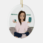 Personalized Wax Warmer Woman Ceramic Ornament セラミックオーナメント (右)