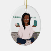 Personalized Wax Warmer Woman Ceramic Ornament セラミックオーナメント (右)