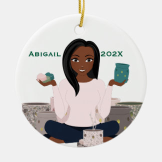 Personalized Wax Warmer Woman Ceramic Ornament セラミックオーナメント