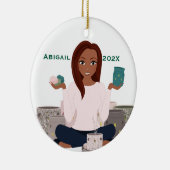 Personalized Wax Warmer Woman Ceramic Ornament セラミックオーナメント (右)