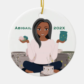 Personalized Wax Warmer Woman Ceramic Ornament セラミックオーナメント