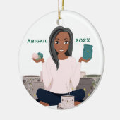 Personalized Wax Warmer Woman Ceramic Ornament セラミックオーナメント (左)