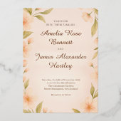 Personalized Wedding 箔招待状 (正面)