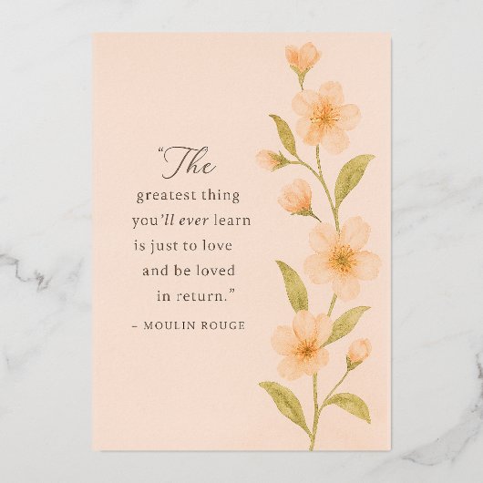 Personalized Wedding 箔招待状 (裏面)