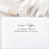 personalized wedding address label ラベル (インサイチュ)