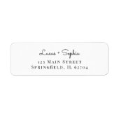personalized wedding address label ラベル (正面)