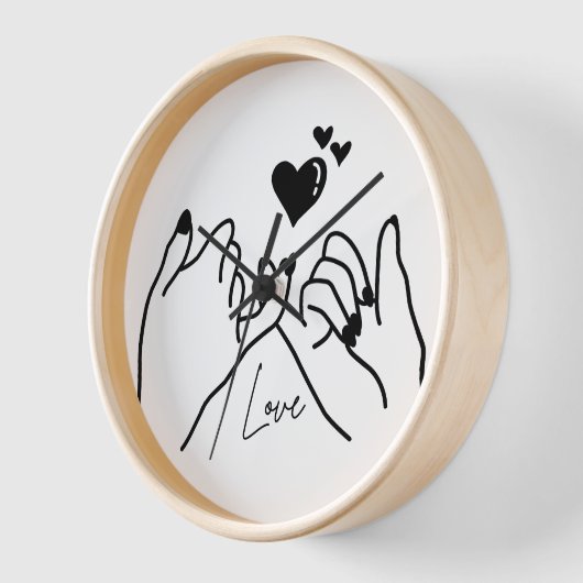 Personalized Wedding Anniversary Gift 壁時計 (傾斜)