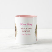 Personalized Wedding Anniversary Mug  マグカップ (中央)