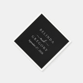 Personalized Wedding Cocktail Napkins with Text スタンダードカクテルナプキン (角)