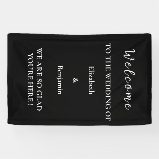 Personalized Wedding Decor Rehearsal Party Welcome 横断幕 (横)