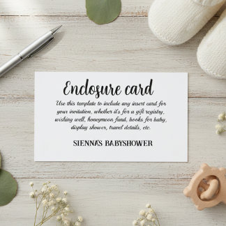 "Personalized Wedding Enclosure Cards" エンクロージャーカード