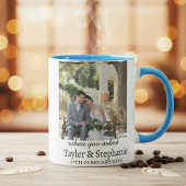 Personalized Wedding Engagement Photo Coffee Mug マグカップ