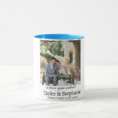 Personalized Wedding Engagement Photo Coffee Mug マグカップ (中央)