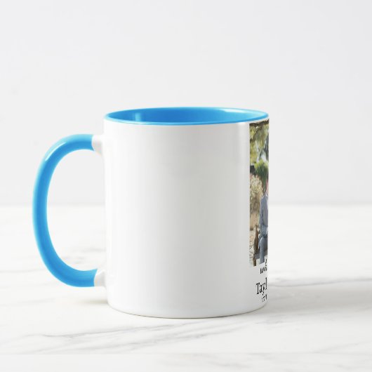 Personalized Wedding Engagement Photo Coffee Mug マグカップ (左)