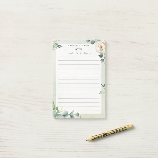 Personalized Wedding Florals ポストイット (デスク上)