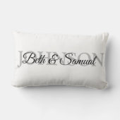 Personalized Wedding Gift for Couple ランバークッション (裏面)