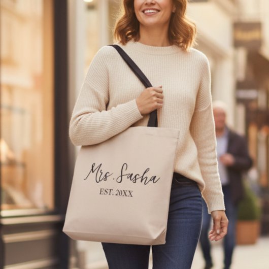 Personalized wedding gift,maid of honor gift,mrs.  トートバッグ