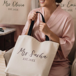 Personalized wedding gift,maid of honor gift,mrs.  トートバッグ