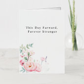 Personalized Wedding Greeting Card – "This Day For 箔グリーティングカード (正面)