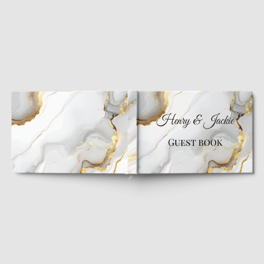 Personalized Wedding Guest Book ゲストブック (全面)