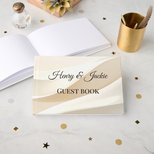 Personalized Wedding Guest Book ゲストブック (正面見開き)