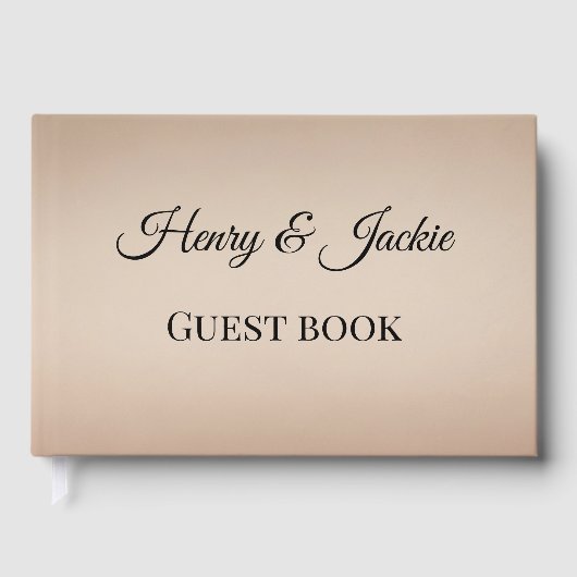 Personalized Wedding Guest Book ゲストブック (正面)