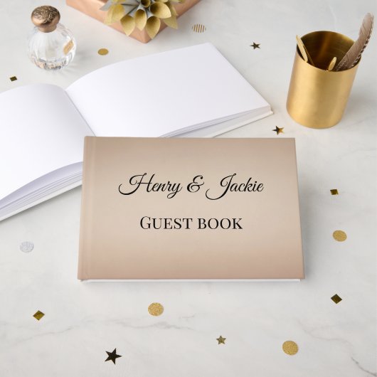 Personalized Wedding Guest Book ゲストブック (正面見開き)