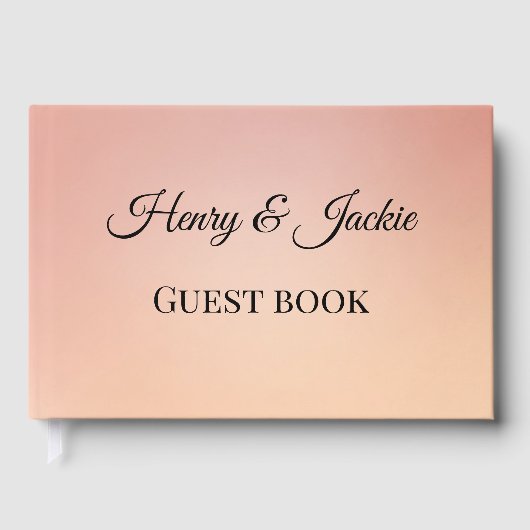Personalized Wedding Guest Book ゲストブック (正面)