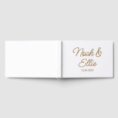 Personalized Wedding Guest Book, Engagement Recept ゲストブック (全面)