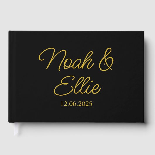 Personalized Wedding Guest Book, Engagement Recept ゲストブック (正面)